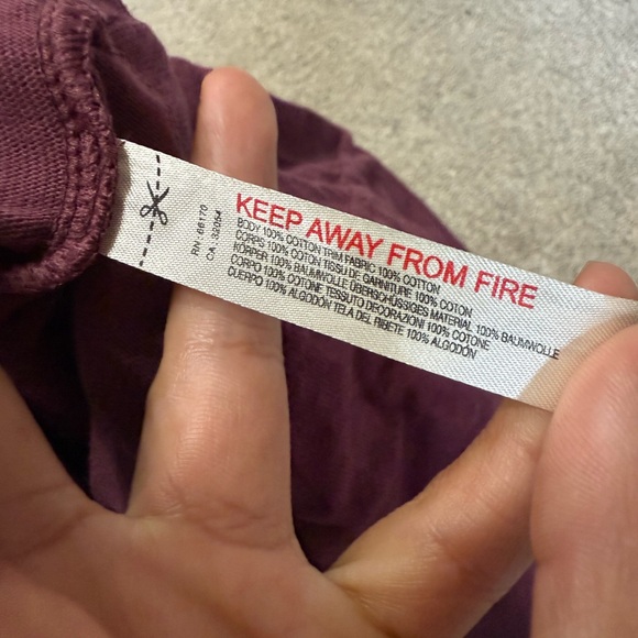 Free People Beach Burgundy Lazy Off The Shoulder Flounce Crop Top Size L - Picture 3 of 3